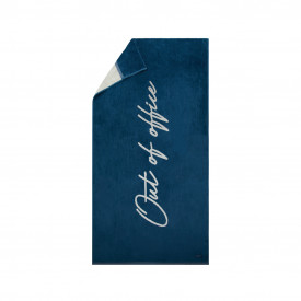 Vinga Lounge stoel handdoek-Blauw, wit