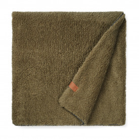 VINGA Maine GRS recycled polyester dubbellaags deken-Groen