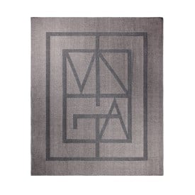VINGA Monogram GRS deken-Grijs