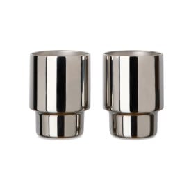 VINGA Nagano drt vsn 2 bekers 160ml - gerecycled RVS - dubbelwandig