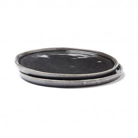 VINGA Nomimono bord 20 cm, set van 2 stuks-Zwart
