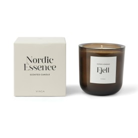 VINGA Nordic essence geurskaars groot-Gebroken wit, donkerbruin