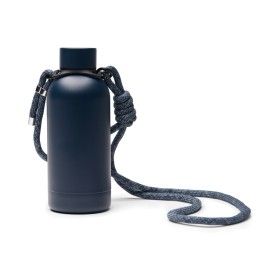 VINGA Parks SS-fles 400ml - gerecycled RVS - met schouderriem
