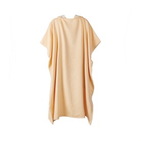 VINGA Tolo terry hamam poncho-Geel, gebroken wit