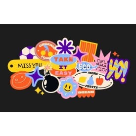 Vinyl sticker eigen vorm - 80 g/m² wit vinyl - los of op vel - 3 formaten - waterbestendig-Eigen ontwerp