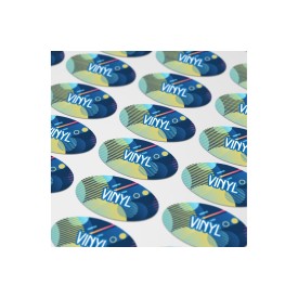 Vinyl sticker ovaal - 40x20mm