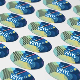 Vinyl sticker ovaal - 40x20mm
