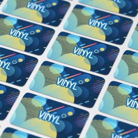 Vinyl Sticker Rechthoek 100x30mm