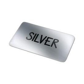 Vinyl Sticker Rechthoek 20x10mm-Zilver