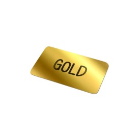 Vinyl Sticker Rechthoek 40x20mm-Goud