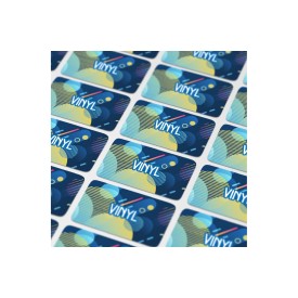 Rechthoekige vinyl sticker - 60x25mm