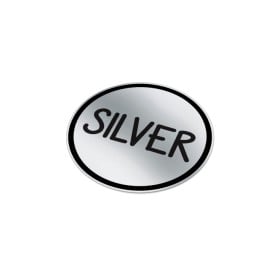 Vinyl Sticker Rond Ø 20 mm-Zilver