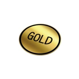 Vinyl Sticker Rond Ø 35 mm-Goud