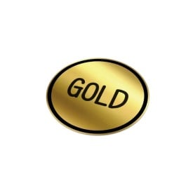 Vinyl Sticker Rond Ø 50 mm-Goud
