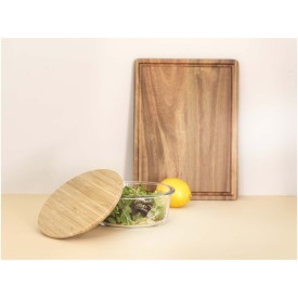 Seasons Vista slakom 750ml - glas - bamboe deksel - elastische band