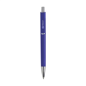 Vista Solid balpen - kunststof - blauwe inkt - metalen clip en punt