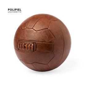 Horisun retro voetbal - PU leer - maat 5 - in gerecyclede zak