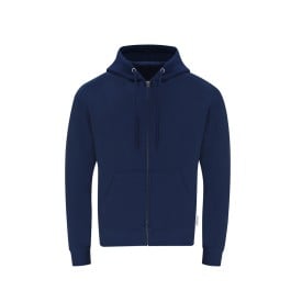 Volwassene Hooded + Rits Sweatshirt Walder-Marineblauw