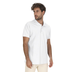 Volwassene Wit Polo Shirt Chaplin