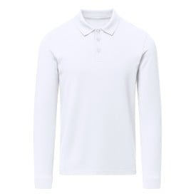 Polo Shirt Charlot - Unisex - Lange mouw - Piqué - Ribkraag - 3 knopen