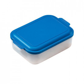 Broodtrommel Universal-1 kleur-Blauw, #1468b4