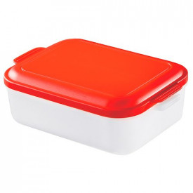Broodtrommel Universal-1 kleur-Rood, #e10c13