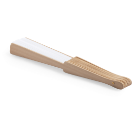 Woter handwaaier - rPET polyester - 42 x 23 cm - houten handvat