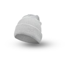 Nilton's gebreide wafelmuts - acryl - met omslag