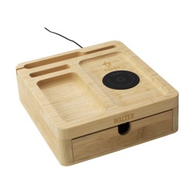 Walter Bamboo Big Dock 15W organizer en oplader-Bamboe