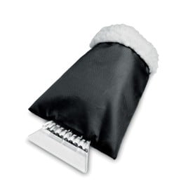 IJskrabber met warme handschoen-Zwart