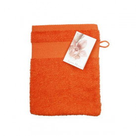 Washandje-Borduring-Oranje, #f24a19