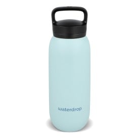 Waterdrop All-Purpose Thermo Fles met Drinktuit Dop 600ml-Pastel blauw
