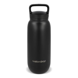 Waterdrop All-Purpose Thermo Fles met Drinktuit Dop 600ml-Zwart