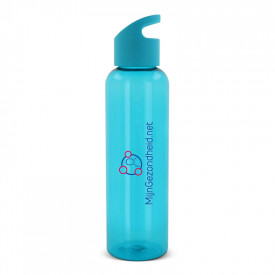 Loop waterfles 600ml - rPET - transparant gekleurd