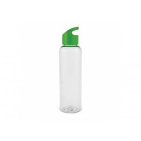 Waterfles Loop transparant R-PET 600ml-Transparant licht groen