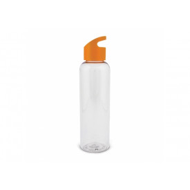 Waterfles Loop transparant R-PET 600ml-Transparant oranje