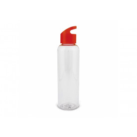 Waterfles Loop transparant R-PET 600ml-Transparant rood