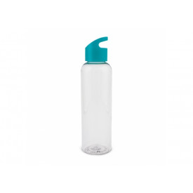 Waterfles Loop transparant R-PET 600ml-Transparant turquoise