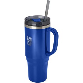 Waterfles Melbourne 1200 ml - RVS recycled - dubbelwandig -Koningsblauw