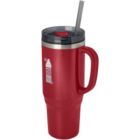 Waterfles Melbourne 1200 ml - RVS recycled - dubbelwandig -Rood