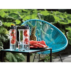 Waterfles fruitinfuser 800 ml - tritan - met draaglus