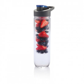 Waterfles met infuser blauw-Blauw-Zonder opdruk