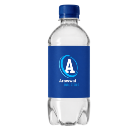 Waterflesje 330 ml - rPET - platte dop