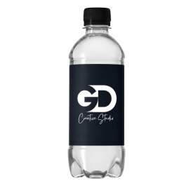 Waterflesje 330 ml - rPET - platte dop