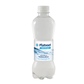 Waterflesje mineraalwater 330 ml-Transparant