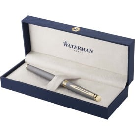 Waterman Hemisphere vulpen M - metallic lak - blauw - luxe geschenkverpakking
