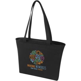 Weekender shopper - gerecycled canvas - 500g/m² - 45 x 42 x 11 cm - Aware™ - met ritssluiting