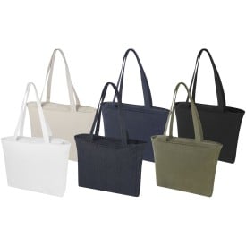 Weekender shopper - gerecycled canvas - 500g/m² - 45 x 42 x 11 cm - Aware™ - met ritssluiting