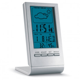 Weerstation met LCD display-Zilver-Zonder opdruk