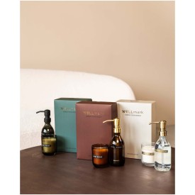 Wellmark Discovery set - handzeepdispenser 250ml - geurkaars 150g